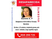 On és la Daniela? Es demana col·laboració ciutadana per trobar-la