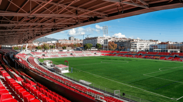 L'Estadi del Terrassa FC en una imatge d'arxiu del Terrassa FC