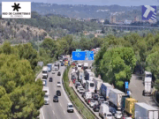 Caos a l’AP-7 a l’altura de Castellví: cues quilomètriques afecten conductors de Rubí