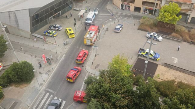 L'Estació de tren de Rubí després del greu atropellament. Foto: @Sarai_R_Vives
